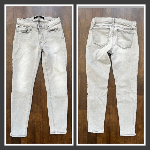 J Brand Grey Skinny Capri/Cropped Jeans - Picture 5 of 6